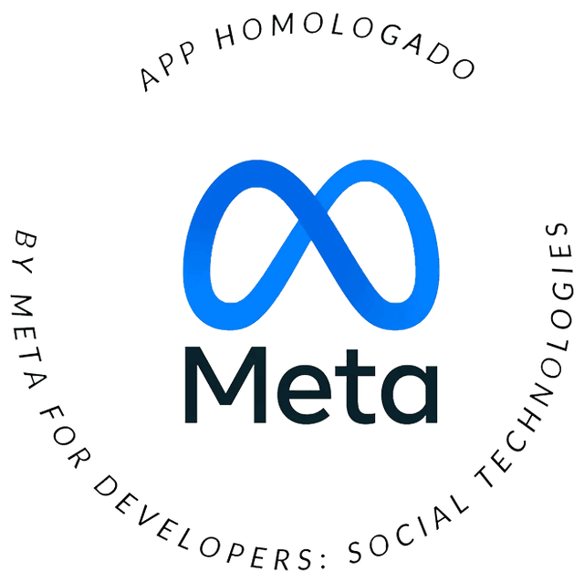 App homologado by Meta for Developers - Social Technologies